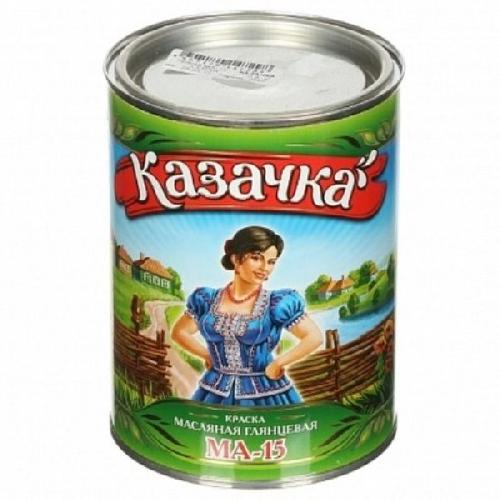 Эмаль Казачка масляная красная 0,9 кг