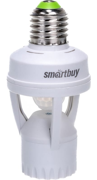 Датчик движения в патрон , до 6м 1200вт Е27 Smartbye