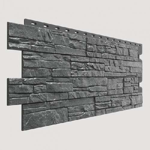 Панель фасадная DOCKE STEIN Антрацит 1098*400 0,44м2