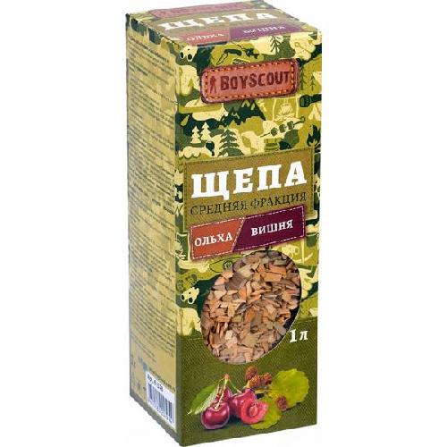 Щепа для копчения ОЛЬХА+ВИШНЯ 1л
