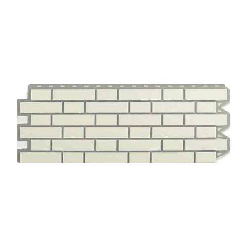 Панель фасадная АП Кирпич клинкерный Белый 1130*420 0,48м2