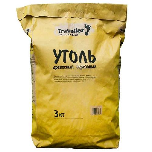 Уголь древесный березовый 3кг.
