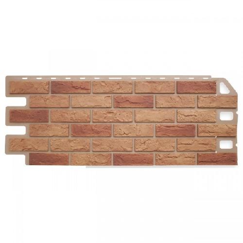 Панель фасадная АП Кирпич Бежевый Комби 1010*450 0,45м2