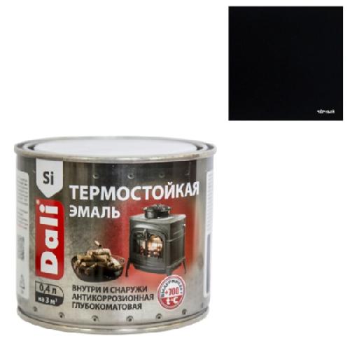 Эмаль термостойкая DALI,черный,0,4л.